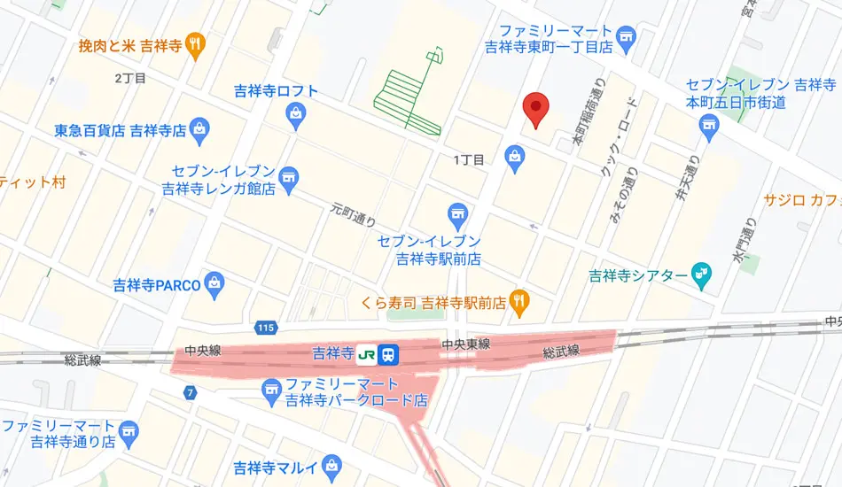 Google Maps 小学校受験 絵画工作教室 はな 吉祥寺教室 土曜 第1第3